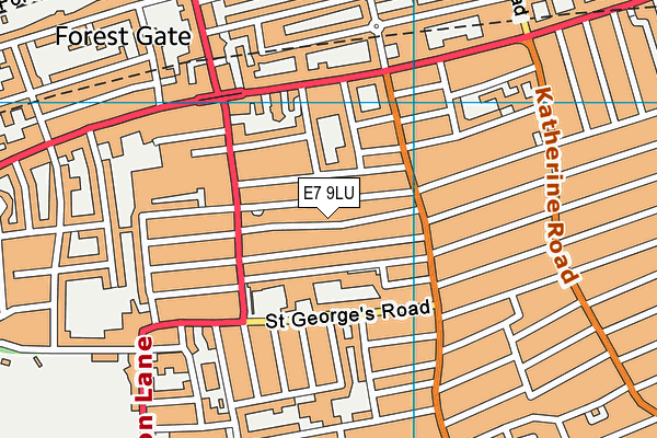 E7 9LU map - OS VectorMap District (Ordnance Survey)