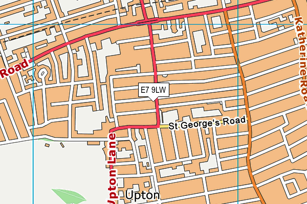 E7 9LW map - OS VectorMap District (Ordnance Survey)