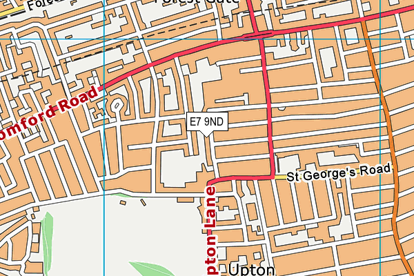 E7 9ND map - OS VectorMap District (Ordnance Survey)