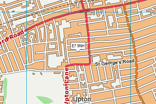 E7 9NH map - OS VectorMap District (Ordnance Survey)