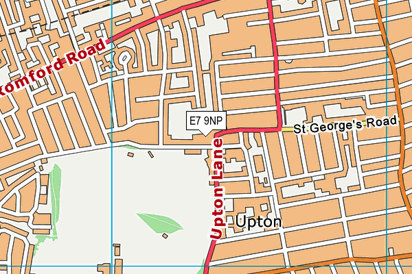 E7 9NP map - OS VectorMap District (Ordnance Survey)