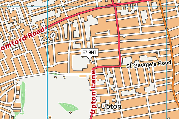 E7 9NT map - OS VectorMap District (Ordnance Survey)