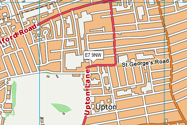 E7 9NW map - OS VectorMap District (Ordnance Survey)