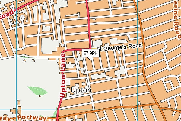 E7 9PH map - OS VectorMap District (Ordnance Survey)
