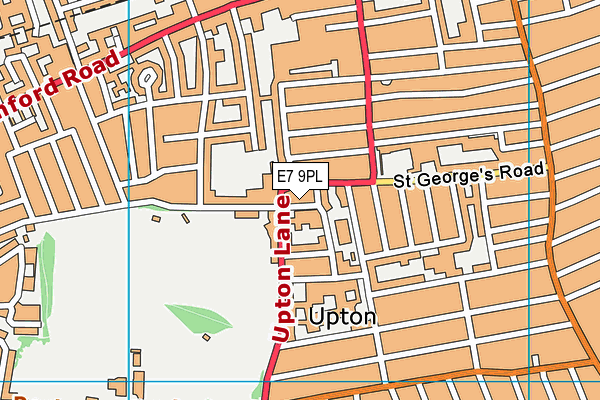 E7 9PL map - OS VectorMap District (Ordnance Survey)