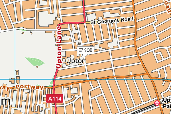 E7 9QB map - OS VectorMap District (Ordnance Survey)