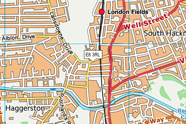 London Fields Primary School map (E8 3RL) - OS VectorMap District (Ordnance Survey)
