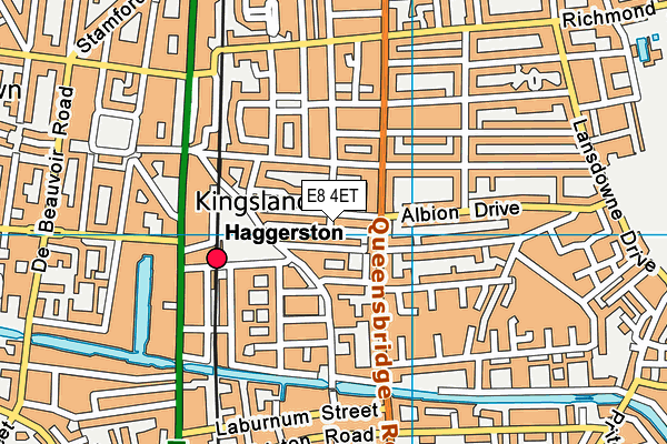 Queensbridge Primary School map (E8 4ET) - OS VectorMap District (Ordnance Survey)