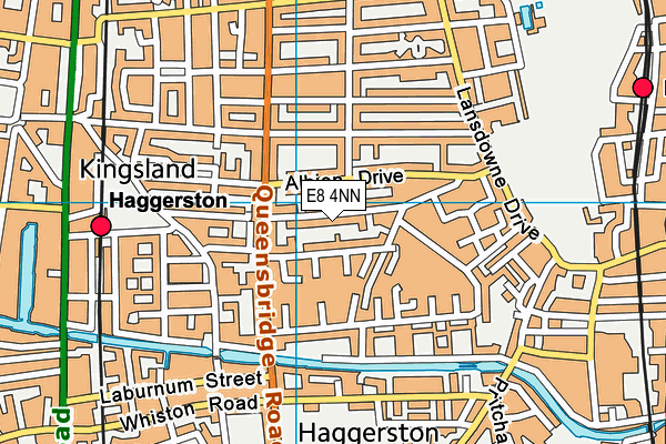 E8 4NN map - OS VectorMap District (Ordnance Survey)