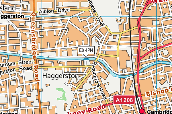 E8 4PN map - OS VectorMap District (Ordnance Survey)