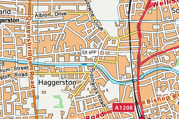 E8 4PP map - OS VectorMap District (Ordnance Survey)