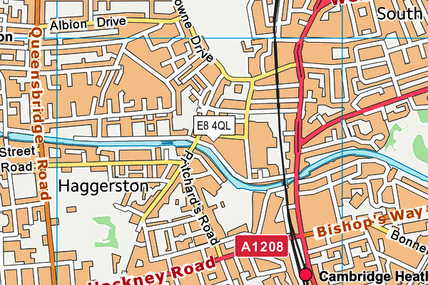 E8 4QL map - OS VectorMap District (Ordnance Survey)