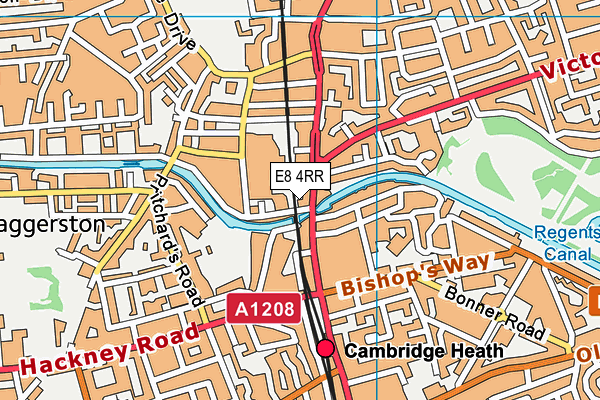 E8 4RR map - OS VectorMap District (Ordnance Survey)