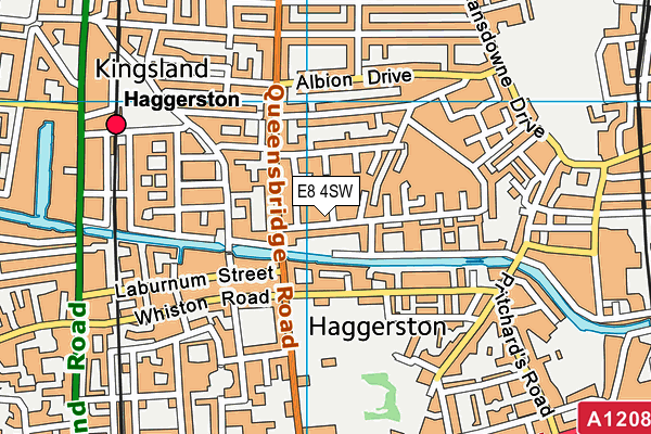 E8 4SW map - OS VectorMap District (Ordnance Survey)