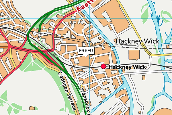 E9 5EU map - OS VectorMap District (Ordnance Survey)