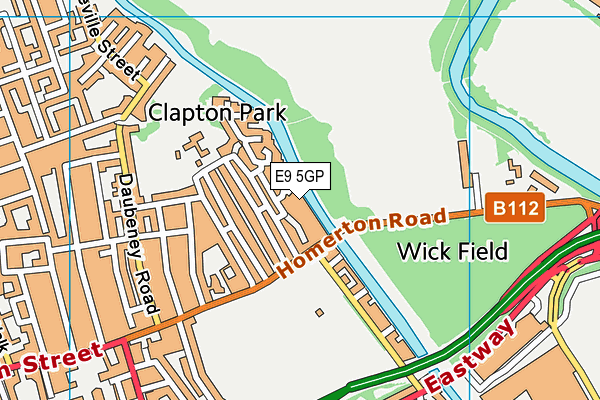 E9 5GP map - OS VectorMap District (Ordnance Survey)