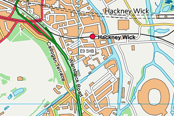 E9 5HB map - OS VectorMap District (Ordnance Survey)