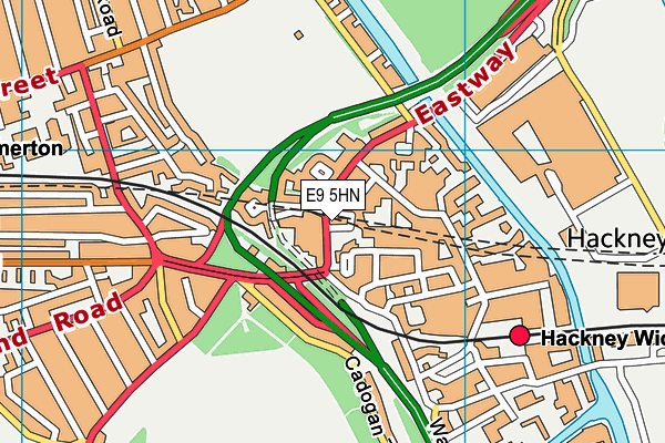 E9 5HN map - OS VectorMap District (Ordnance Survey)