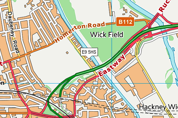 E9 5HS map - OS VectorMap District (Ordnance Survey)