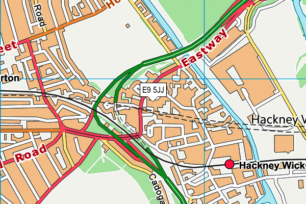 E9 5JJ map - OS VectorMap District (Ordnance Survey)