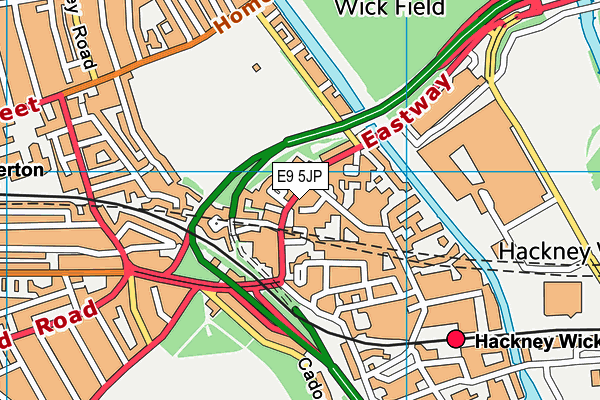 E9 5JP map - OS VectorMap District (Ordnance Survey)