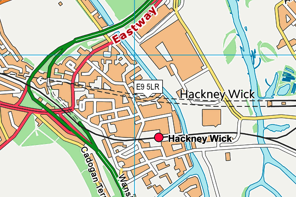 E9 5LR map - OS VectorMap District (Ordnance Survey)