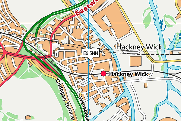 E9 5NN map - OS VectorMap District (Ordnance Survey)