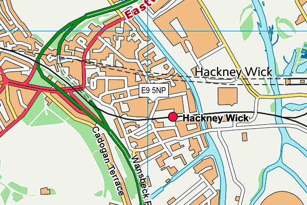 E9 5NP map - OS VectorMap District (Ordnance Survey)