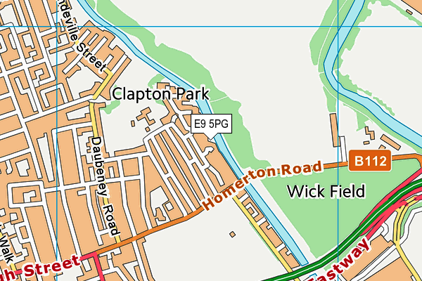 E9 5PG map - OS VectorMap District (Ordnance Survey)