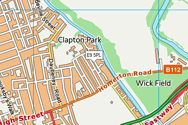 E9 5PL map - OS VectorMap District (Ordnance Survey)