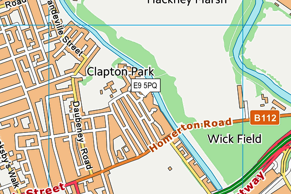 E9 5PQ map - OS VectorMap District (Ordnance Survey)