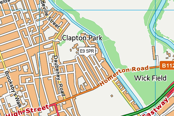 E9 5PR map - OS VectorMap District (Ordnance Survey)