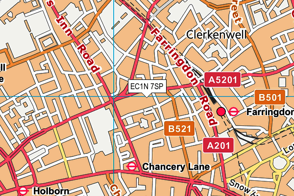 EC1N 7SP map - OS VectorMap District (Ordnance Survey)