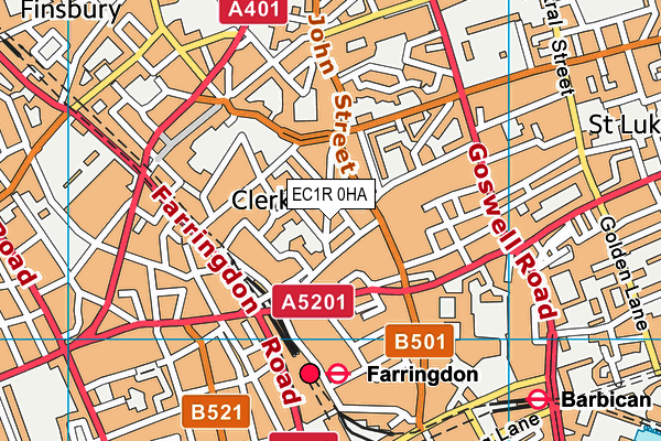 Map of CLERKENWELL STRATEGY LIMITED at district scale