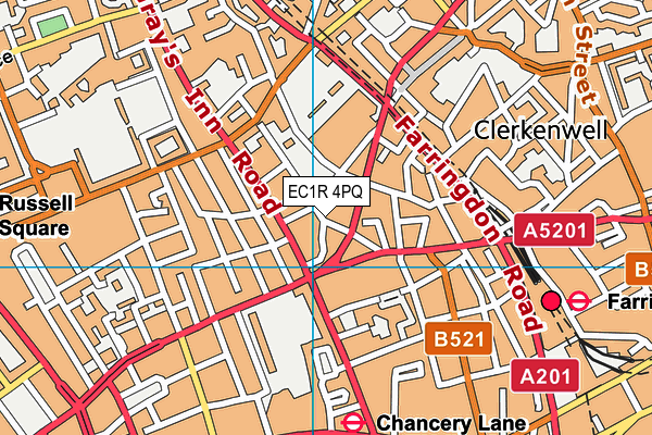 Christopher Hatton Primary School map (EC1R 4PQ) - OS VectorMap District (Ordnance Survey)