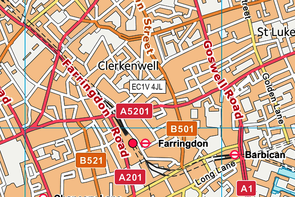 Map of LIMEGRANGE (CLERKENWELL) LIMITED at district scale