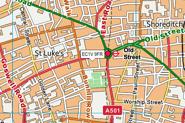 Map of OLD STREET GROUP LTD at district scale