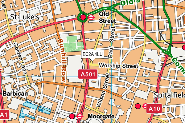 Map of KERB SEVEN DIALS LTD at district scale