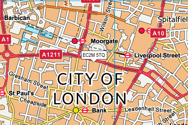 Map of DIGITAL LONDON LIMITED at district scale