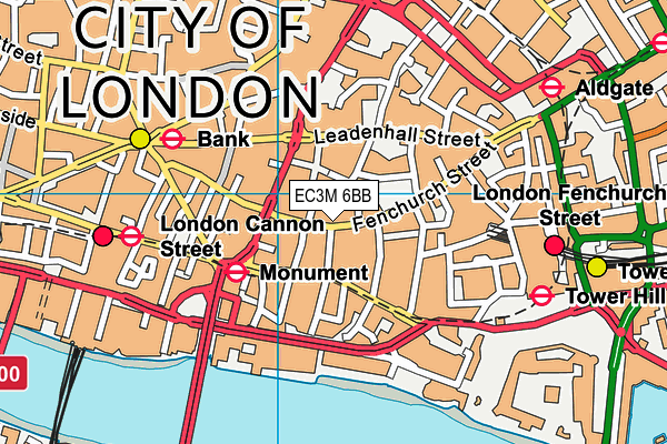 EC3M 6BB map - OS VectorMap District (Ordnance Survey)