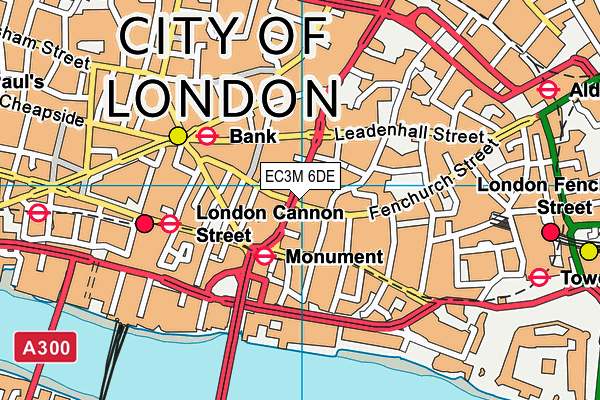 EC3M 6DE map - OS VectorMap District (Ordnance Survey)