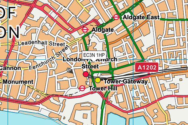 Virgin Active Club (Tower Bridge) (Closed) map (EC3N 1HP) - OS VectorMap District (Ordnance Survey)