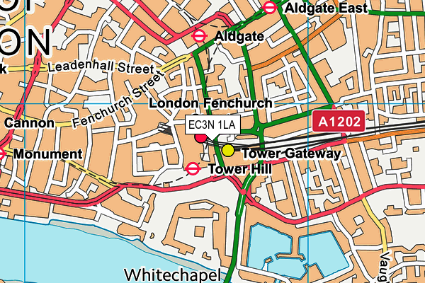 EC3N 1LA map - OS VectorMap District (Ordnance Survey)