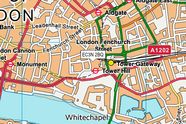 Leonardo Royal Hotel London City map (EC3N 2BQ) - OS VectorMap District (Ordnance Survey)
