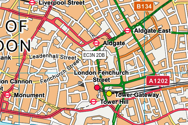 EC3N 2DB map - OS VectorMap District (Ordnance Survey)