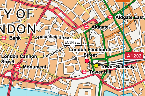 EC3N 2EJ map - OS VectorMap District (Ordnance Survey)