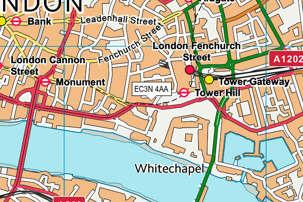 EC3N 4AA map - OS VectorMap District (Ordnance Survey)