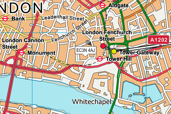 Map of LA DAME DE PICC LONDON LIMITED at district scale