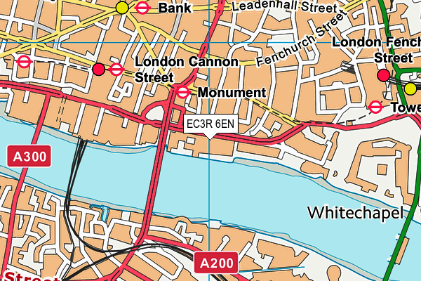 The Gym Group (London Monument) map (EC3R 6EN) - OS VectorMap District (Ordnance Survey)