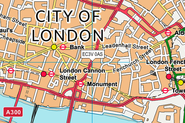 Map of CITY OF LONDON US SERVICES LIMITED at district scale